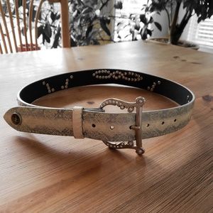 Leather Christian Audigier Belt